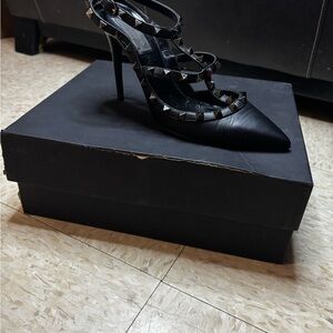 Valentino Garavani Rockstud Ankle Strap Pumps